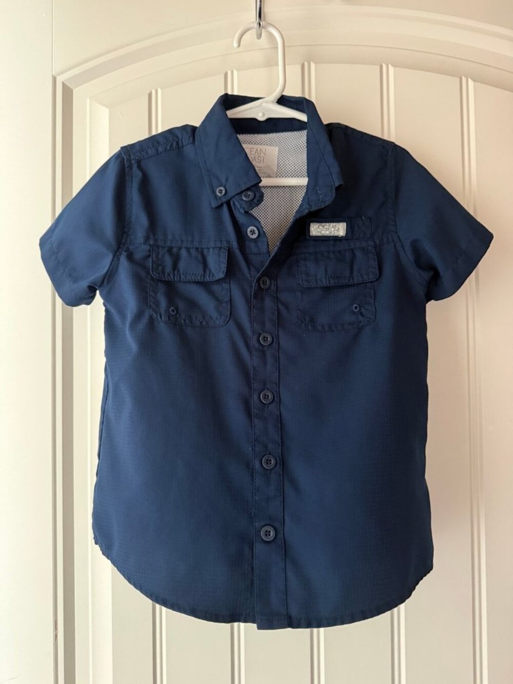 Size 4 toddler boy ocean and coast navy shirt